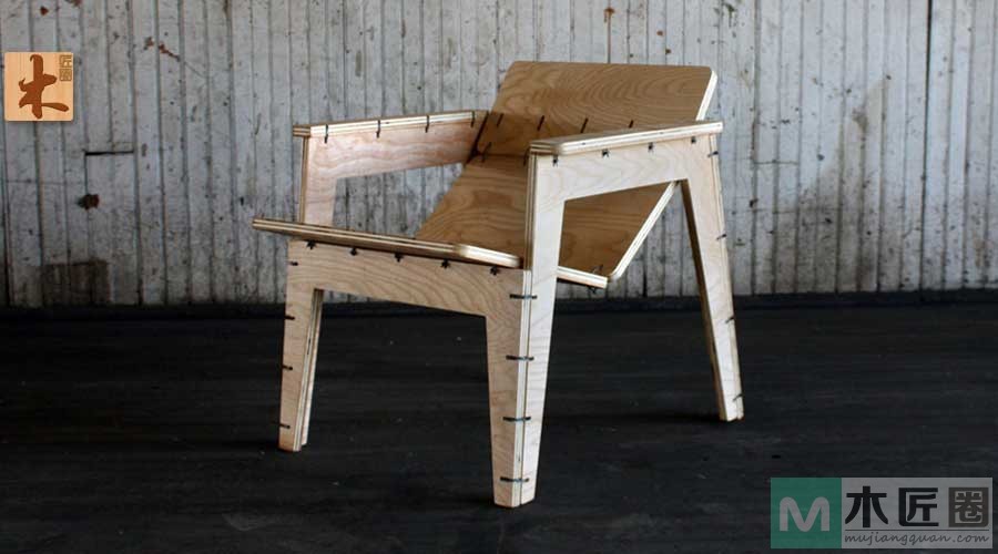 木工diy教学，用塑料扎带制作椅子
