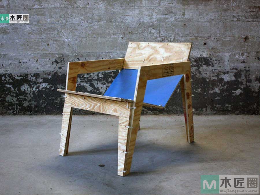 木工diy教学，用塑料扎带制作椅子