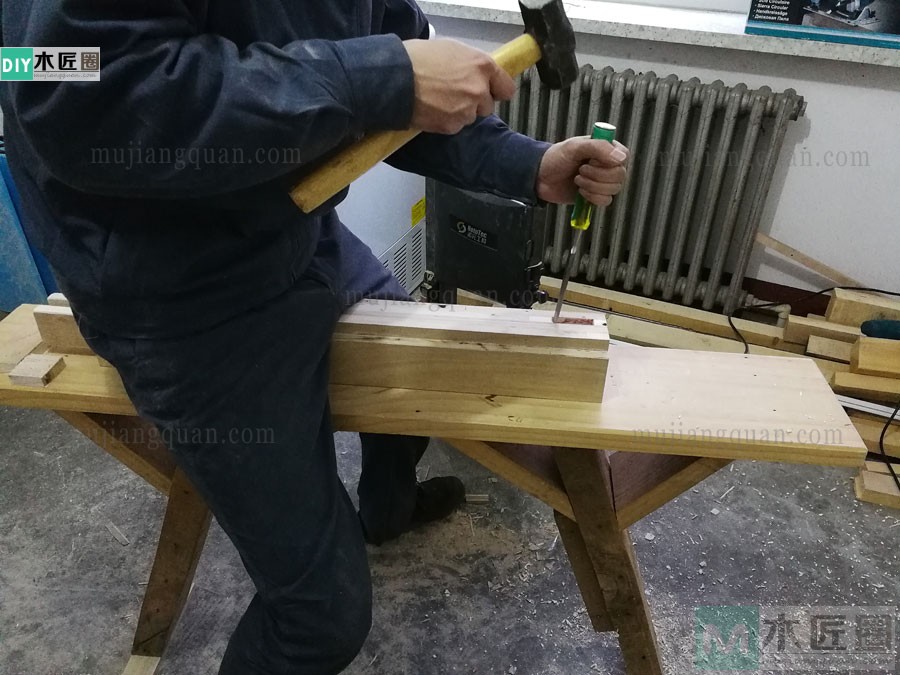 木工爱好者分享木工桌的做法教程，亮点是桌子用料（2-1）