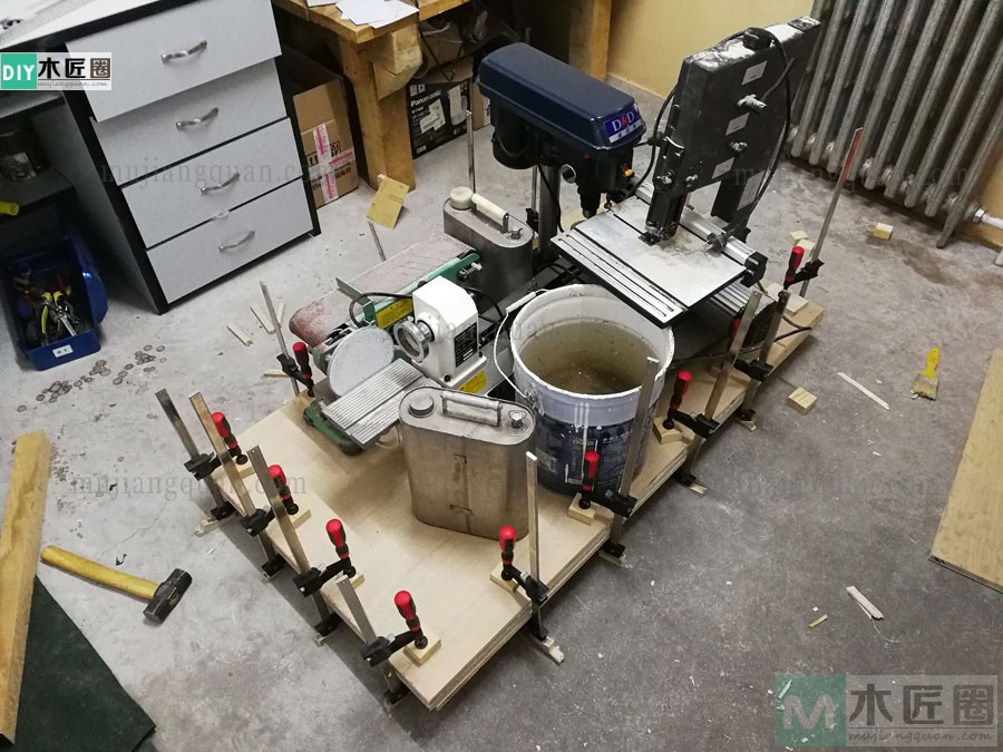 木工爱好者分享木工桌的做法教程，亮点是桌子用料（2-1）