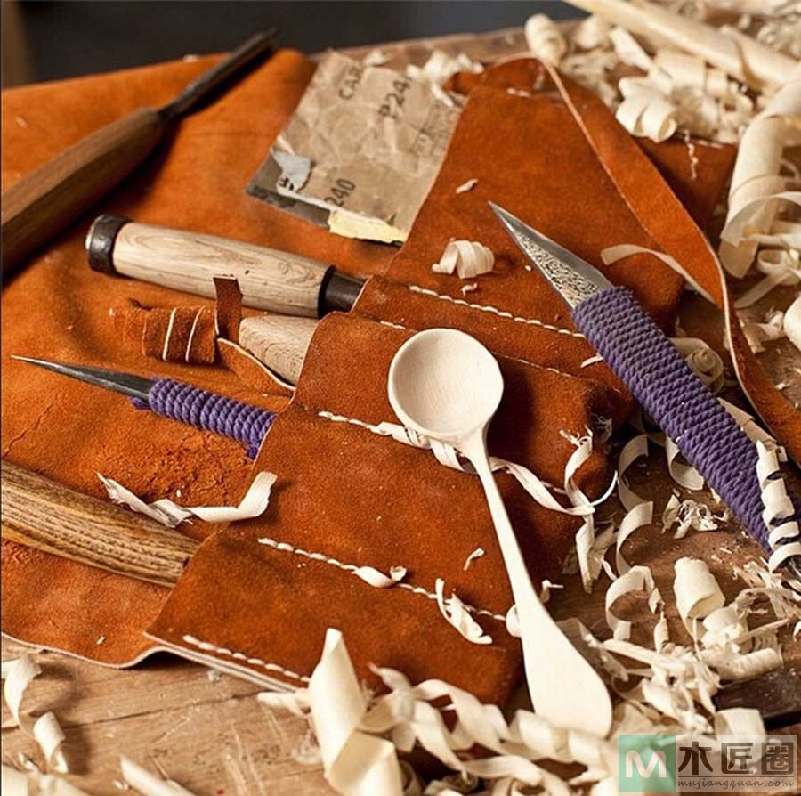 木工爱好者，图解手工制作木汤勺的方法