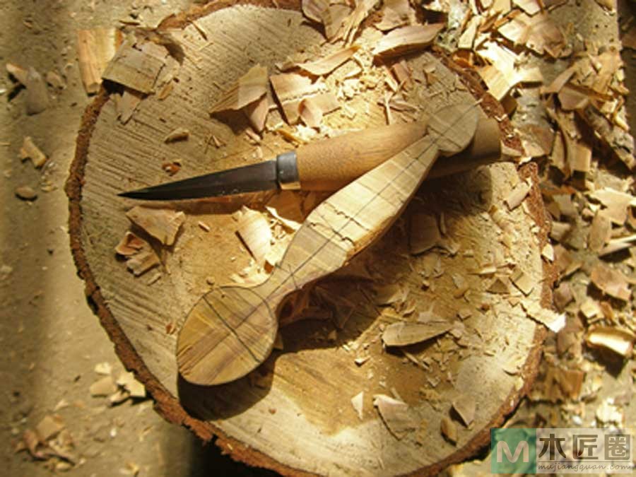 木工爱好者，图解手工制作木汤勺的方法