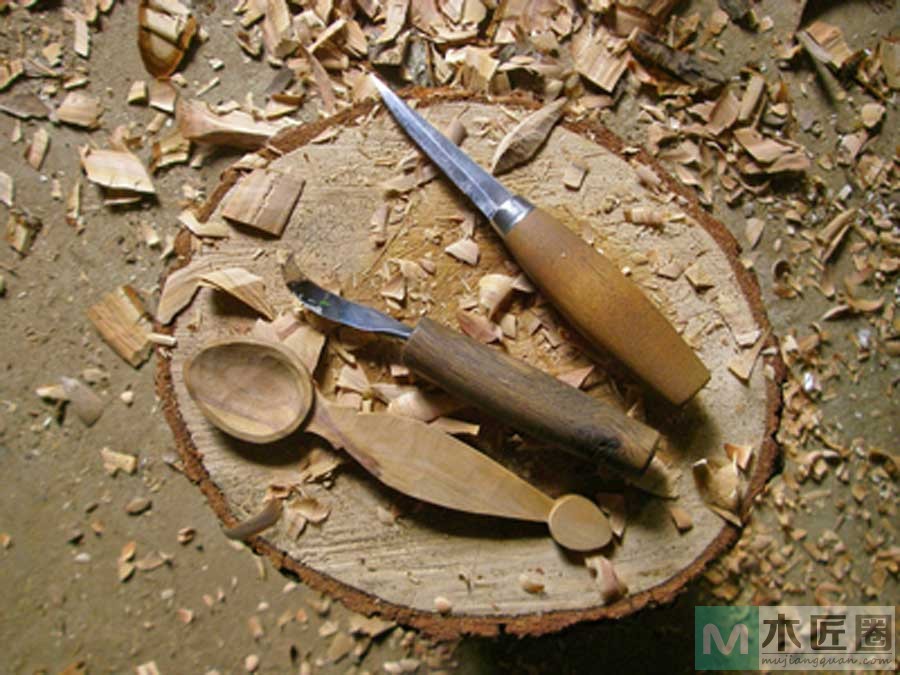 木工爱好者，图解手工制作木汤勺的方法