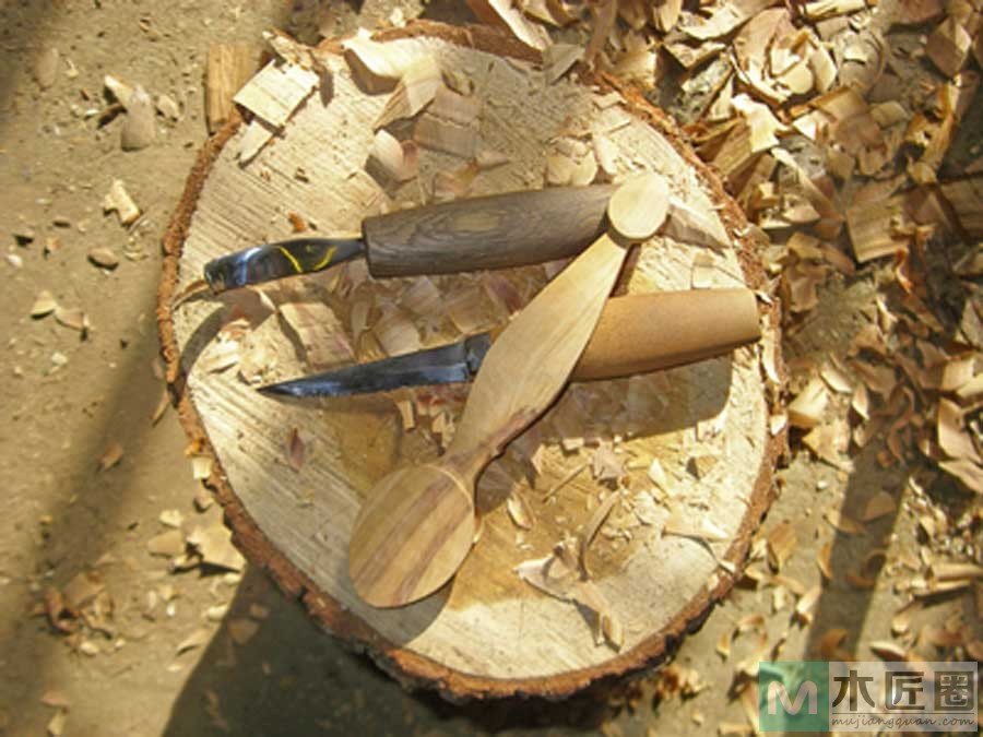 木工爱好者，图解手工制作木汤勺的方法