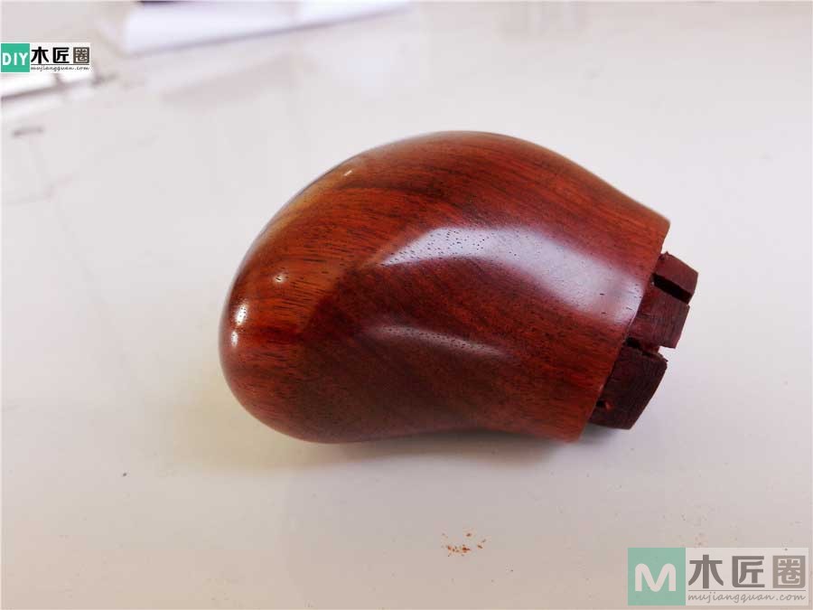 汽车挡把改装成血檀挡把，木工爱好者看完有没有改装冲动