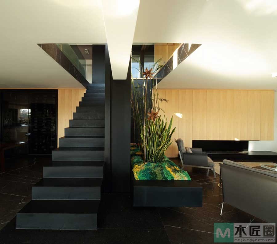 10款超赞无扶手楼梯，绝对经典装修！