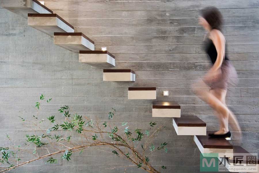 10款超赞无扶手楼梯，绝对经典装修！