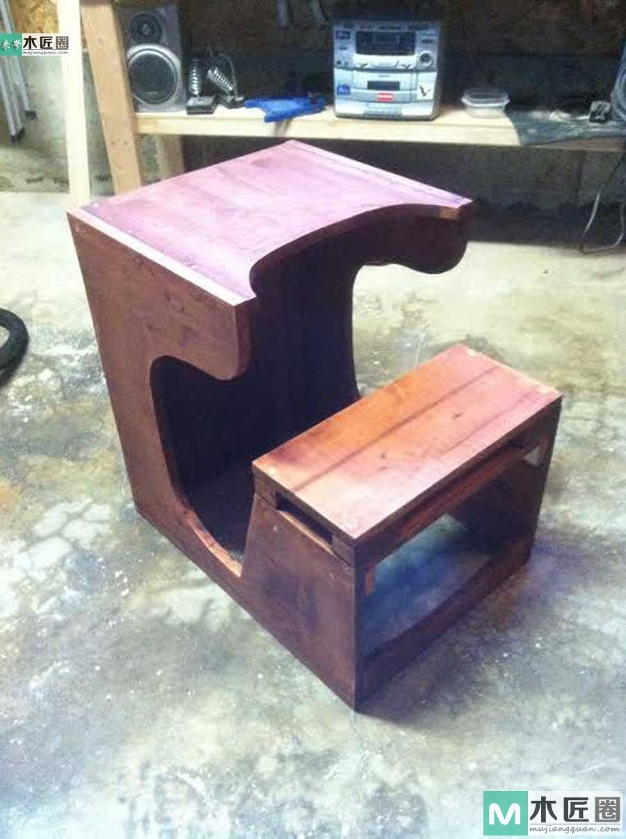 90后木工爱好者，教你如何自制宝宝餐桌椅