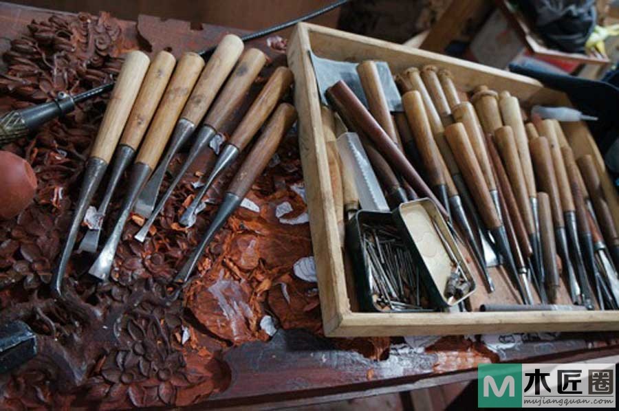 中国传统雕刻解析！木雕的基础雕刻技法技艺