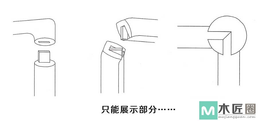 榫卯家具做法必学，如何制作榫卯之双平肩明榫的方法图解
