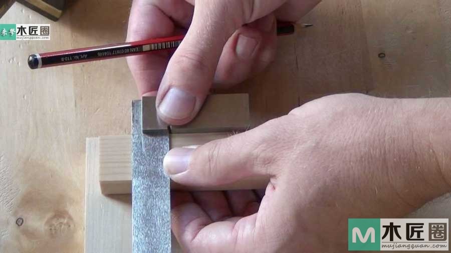 榫卯家具做法必学，如何制作榫卯之双平肩明榫的方法图解