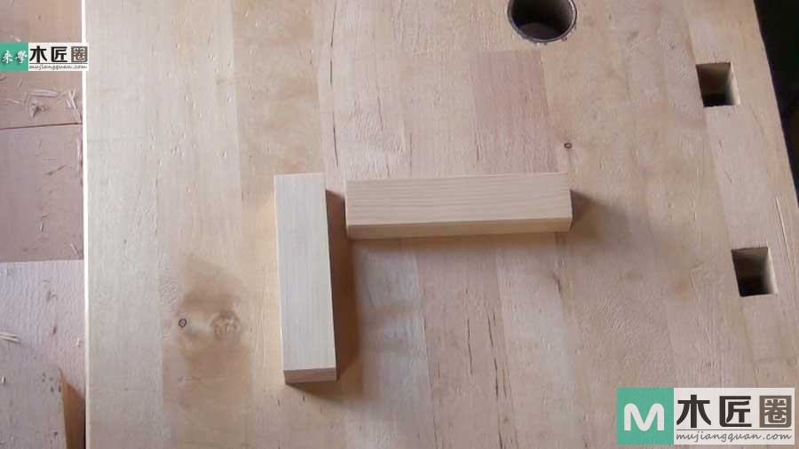 榫卯家具做法必学，如何制作榫卯之双平肩明榫的方法图解
