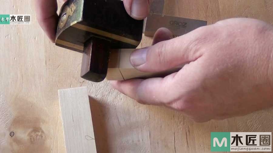 榫卯家具做法必学，如何制作榫卯之双平肩明榫的方法图解