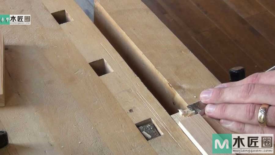 榫卯家具做法必学，如何制作榫卯之双平肩明榫的方法图解