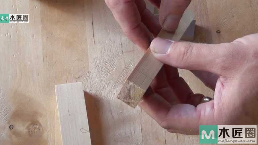 榫卯家具做法必学，如何制作榫卯之双平肩明榫的方法图解