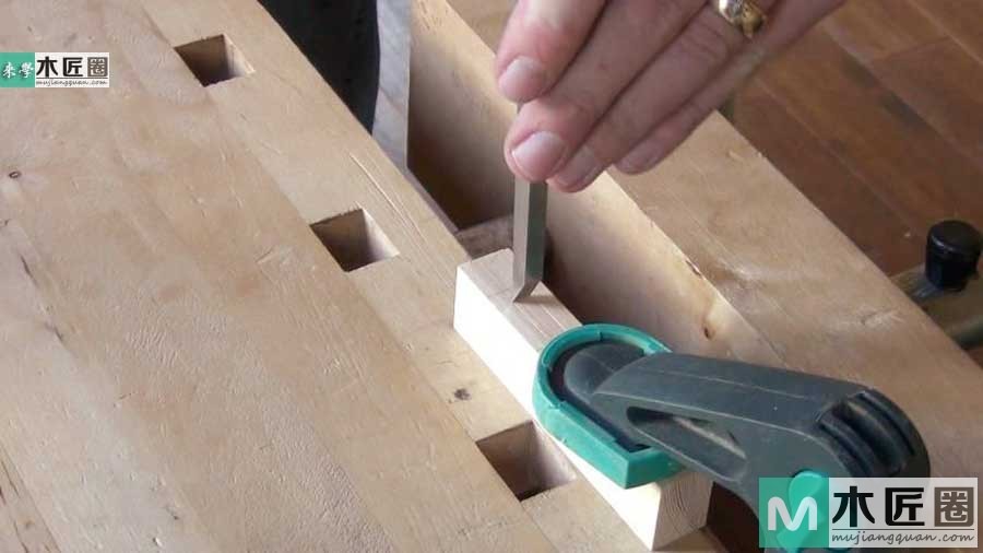 榫卯家具做法必学，如何制作榫卯之双平肩明榫的方法图解