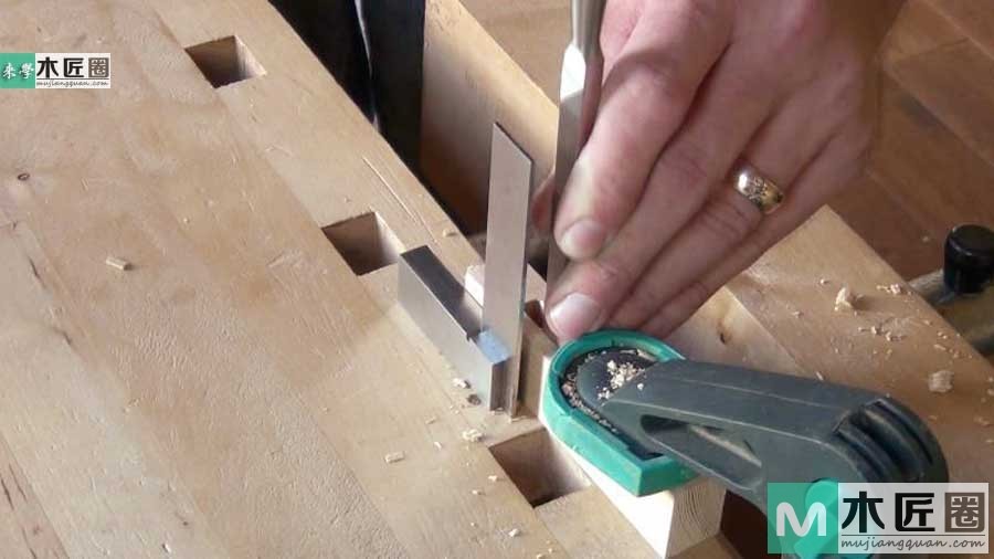 榫卯家具做法必学，如何制作榫卯之双平肩明榫的方法图解