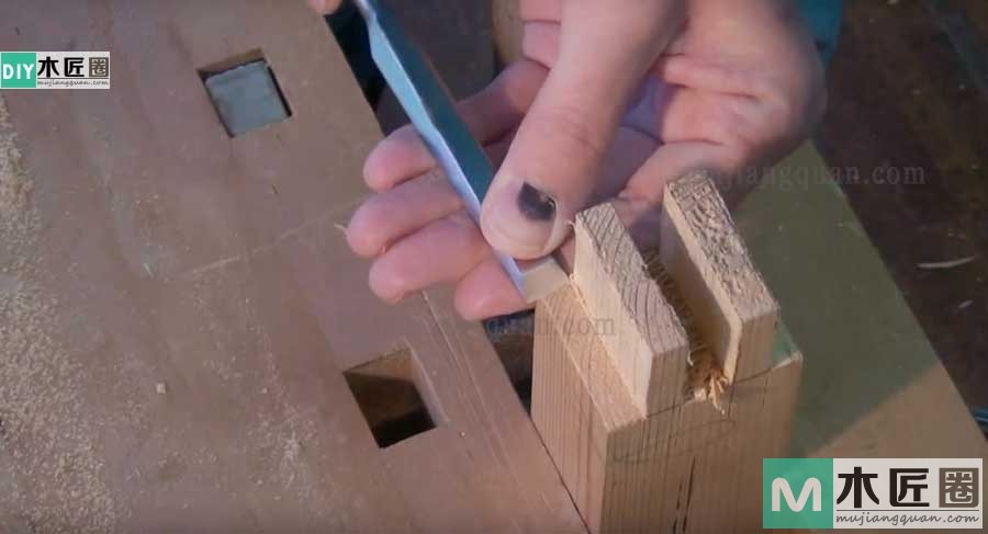 实木家具中常用的榫卯，平肩暗双榫是如何制作的？