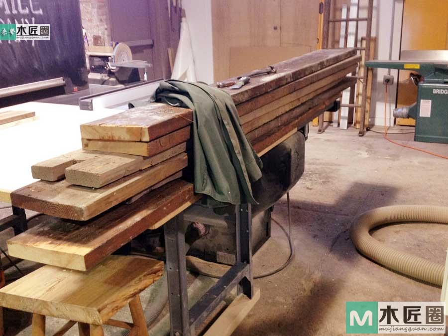 木工爱好者diy图解教学，最简易实木餐桌制作过程