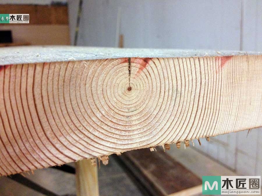 木工爱好者diy图解教学，最简易实木餐桌制作过程