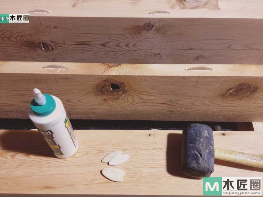 木工爱好者diy图解教学，最简易实木餐桌制作过程