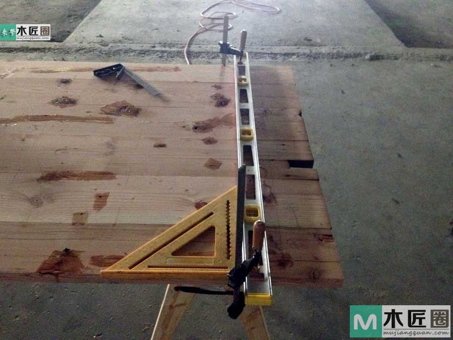 木工爱好者diy图解教学，最简易实木餐桌制作过程