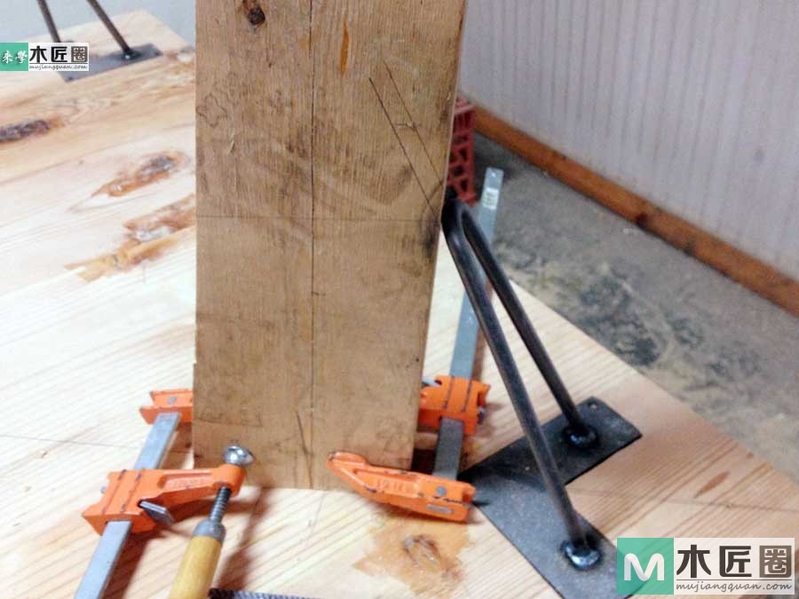 木工爱好者diy图解教学，最简易实木餐桌制作过程