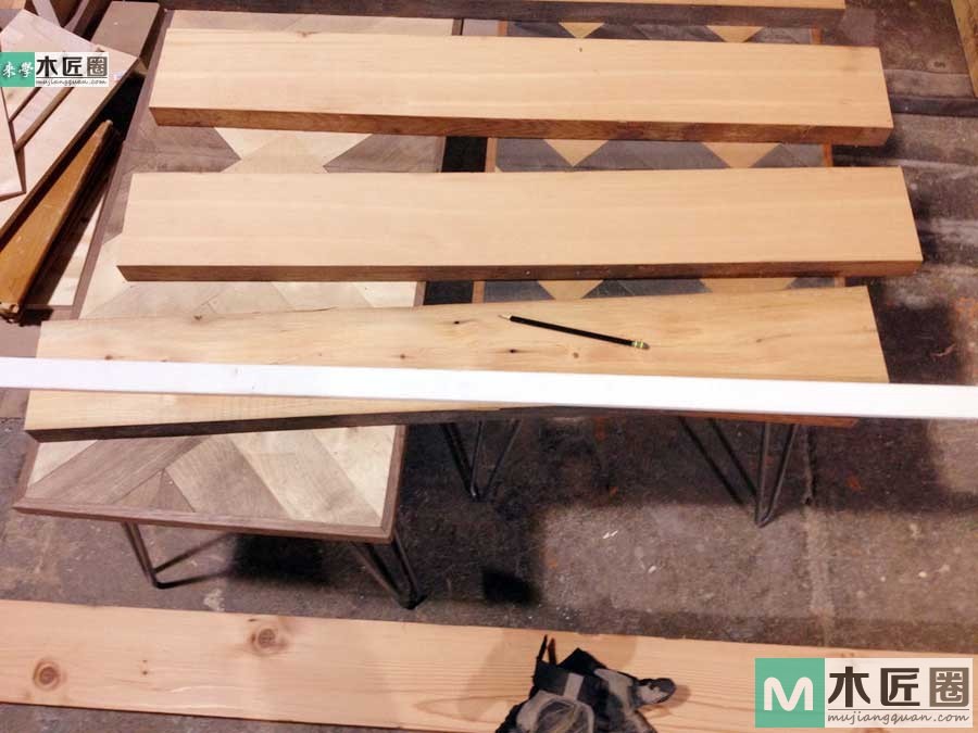 木工爱好者diy图解教学，最简易实木餐桌制作过程