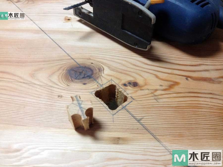 木工爱好者diy图解教学，最简易实木餐桌制作过程