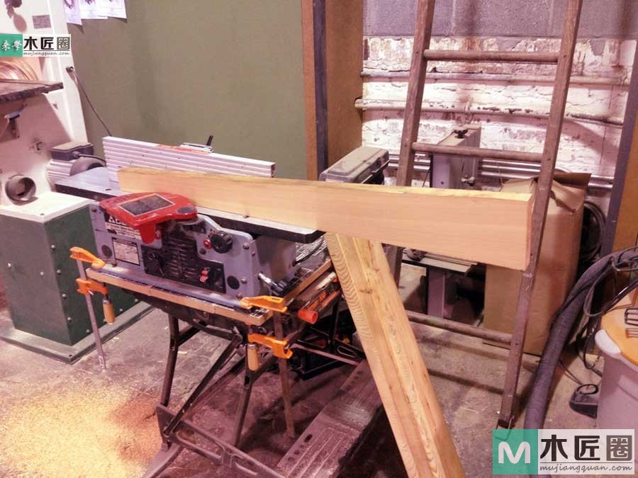 木工爱好者diy图解教学，最简易实木餐桌制作过程