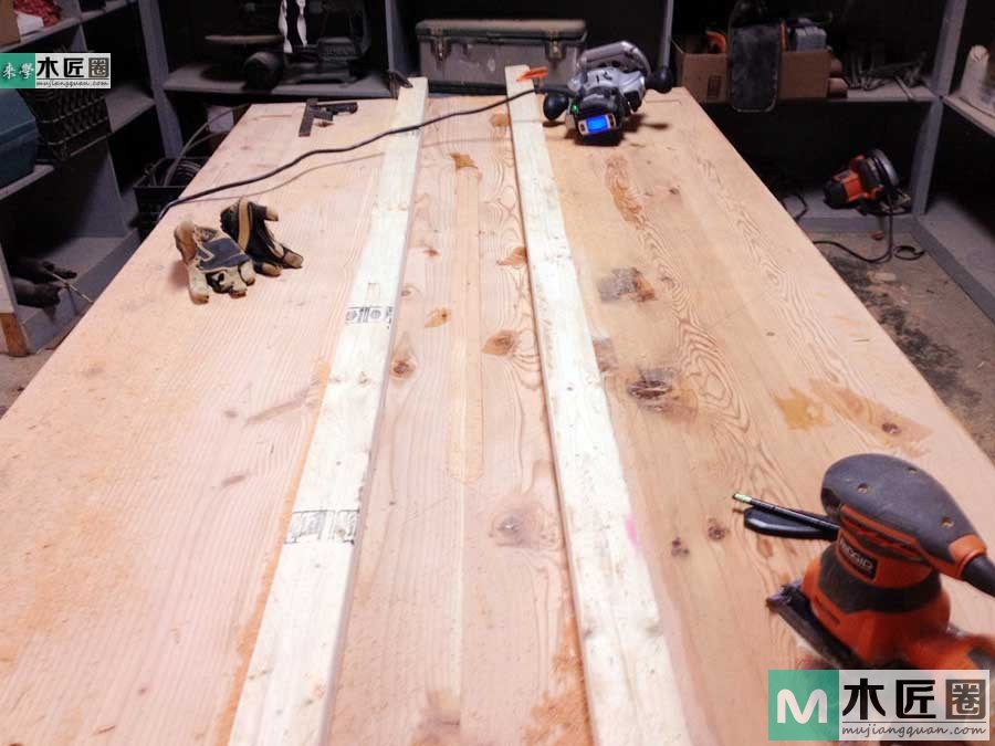 木工爱好者diy图解教学，最简易实木餐桌制作过程