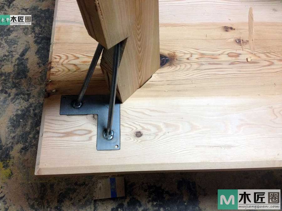 木工爱好者diy图解教学，最简易实木餐桌制作过程