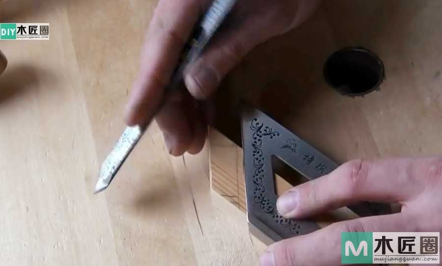 榫卯结构，是极为精巧的发明，图解斜肩榫结构的制作方法