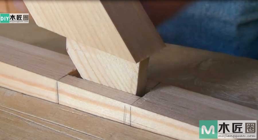 榫卯结构，是极为精巧的发明，图解斜肩榫结构的制作方法