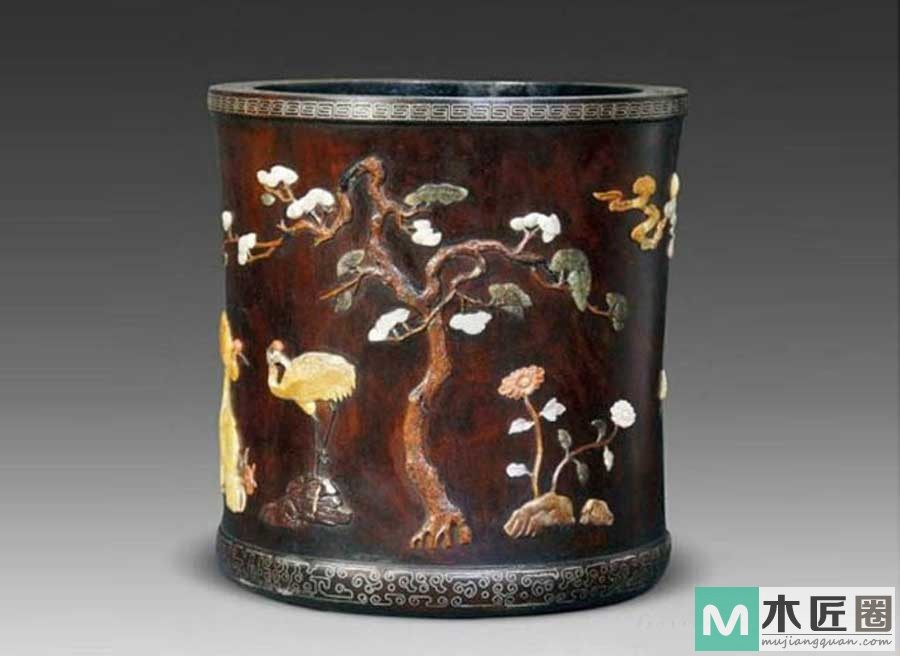 传统家具镶嵌工艺之银丝嵌的制作方法，又叫“红末嵌丝”