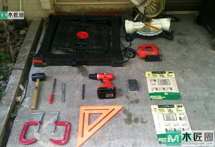 木工diy图解，自制简易原木榫卯书架