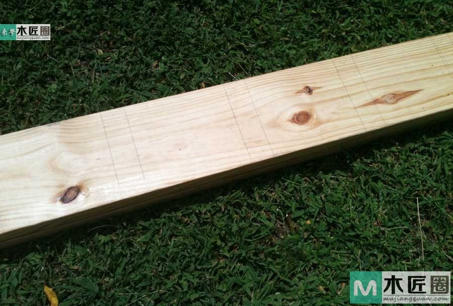 木工diy图解，自制简易原木榫卯书架