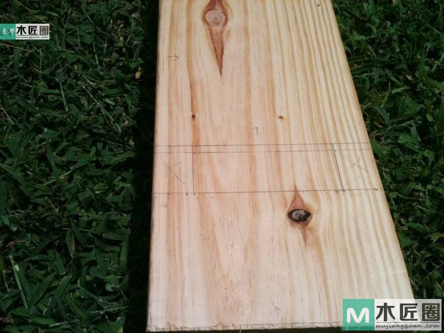 木工diy图解，自制简易原木榫卯书架