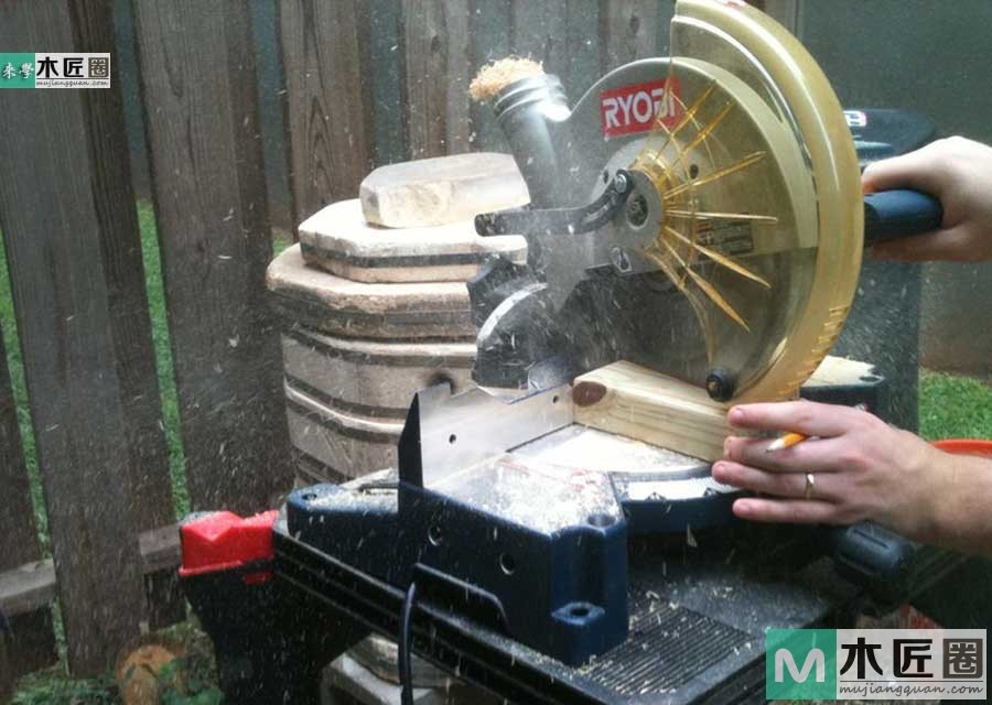 木工diy图解，自制简易原木榫卯书架