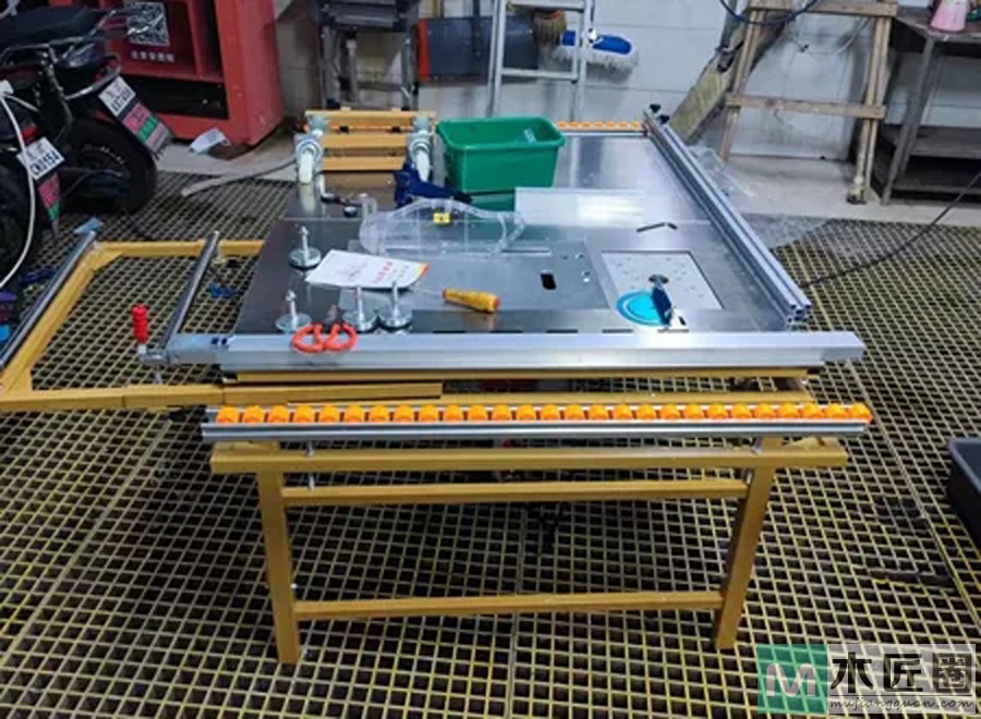 新勇士无尘子母木工精密台锯