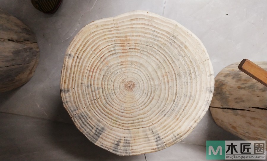 树墩子放在家里两年，还会开裂吗？松树墩凳子要上漆吗？