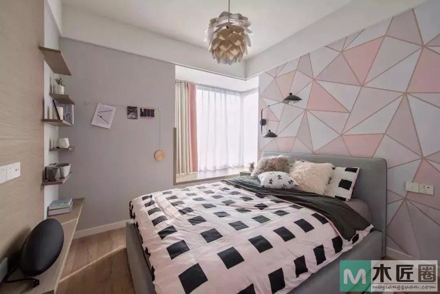 90后的梦想家园：89m2空间巧妙搭配，满溢少女心，甜蜜又温馨!