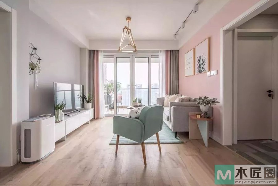 90后的梦想家园：89m2空间巧妙搭配，满溢少女心，甜蜜又温馨!