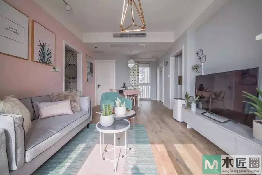 90后的梦想家园：89m2空间巧妙搭配，满溢少女心，甜蜜又温馨!