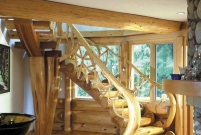 如果喜欢乡村设计，看看这些木楼梯