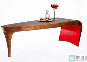 英国家具设计师打造的高跟鞋胡桃木玄关桌