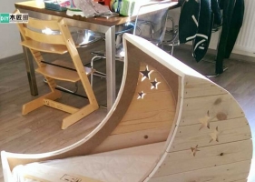 木工爱好者，如何手工制作月牙婴儿床